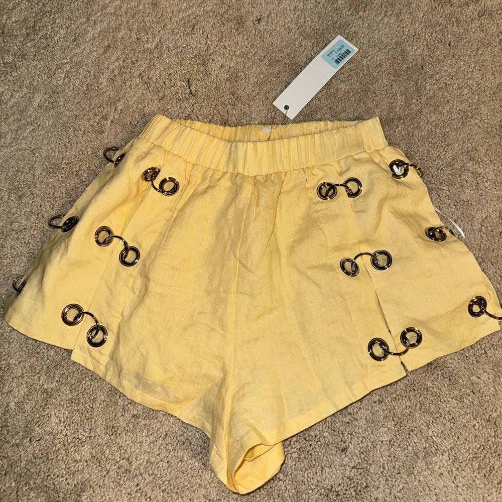 Millau Yellow Gromet Shorts